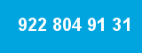 922 804 91 31